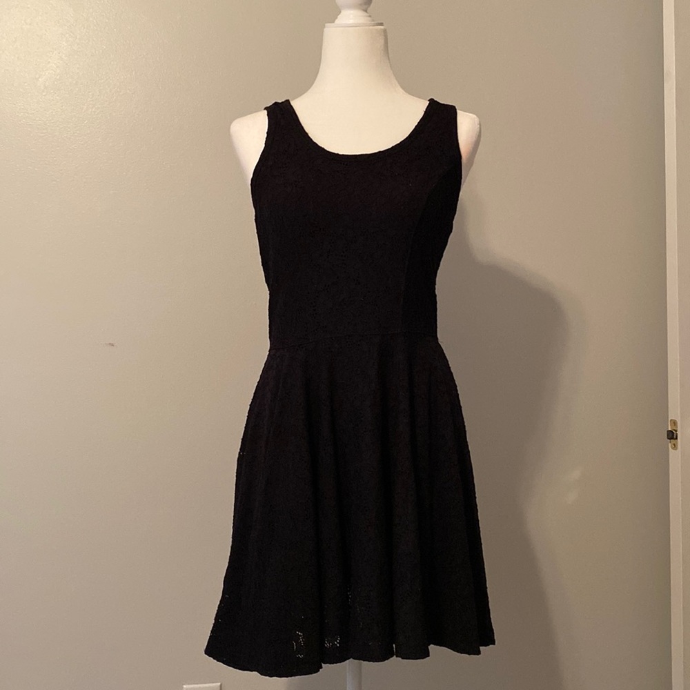 Black lace dress